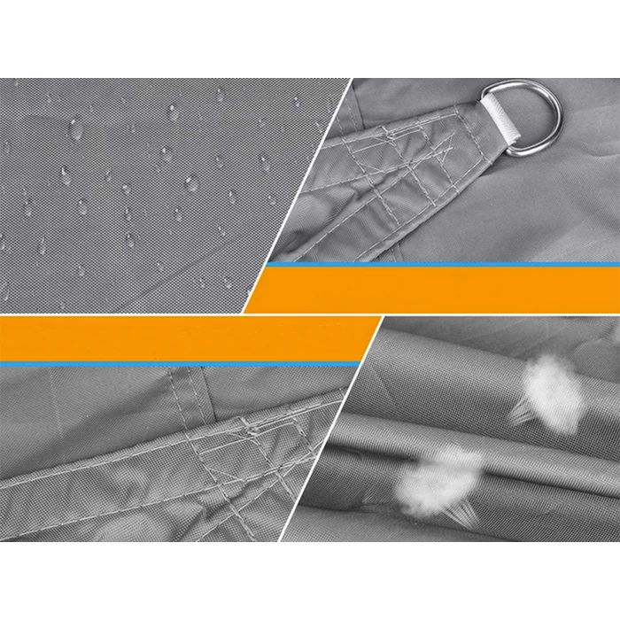 Vízálló kerti napvitorla szürke 3x4m