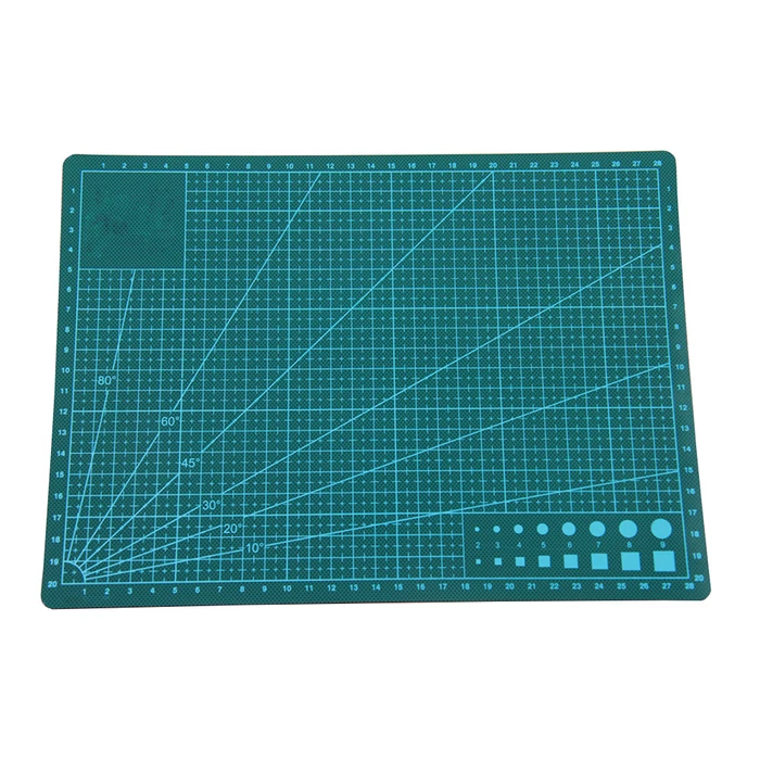 Vágószőnyeg A4, kétoldalas, zöld