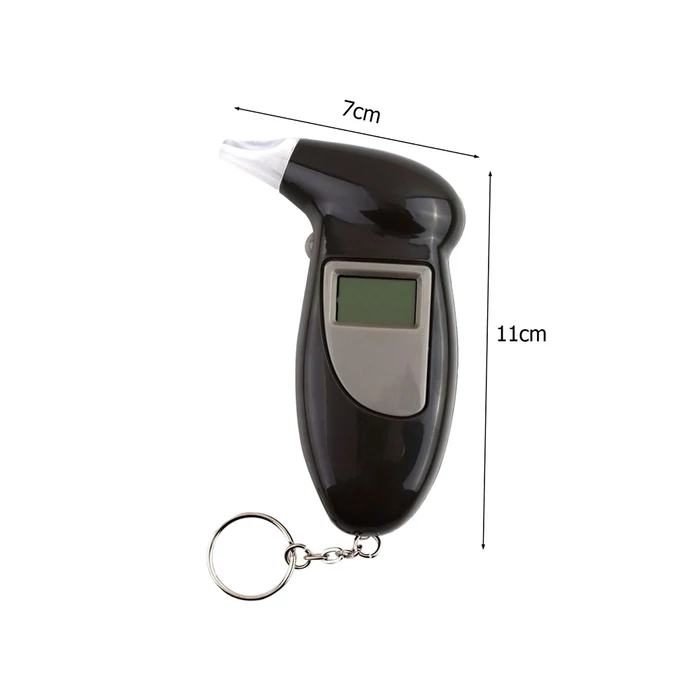 Alkoholszonda 5 db cserélhető szájrészekkel lcd-vel