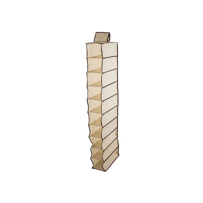 Függő polc rendszerező, 10 polc, 120 cm