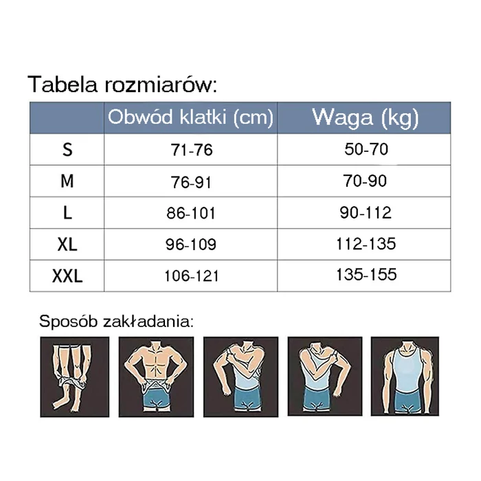 Férfi alakformáló trikó XXL, fekete