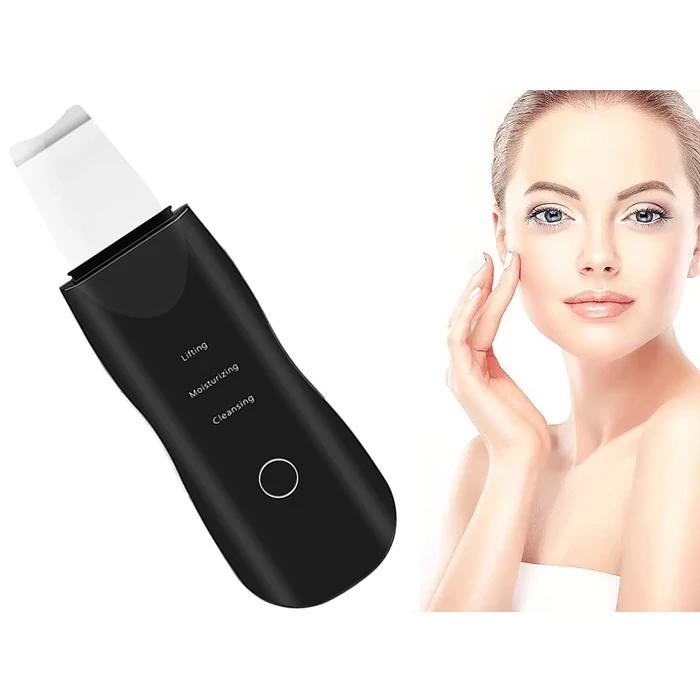 Ultrahangos arctisztító masszírozó, fekete