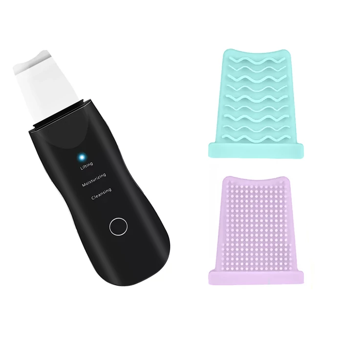 Ultrahangos arctisztító masszírozó, fekete