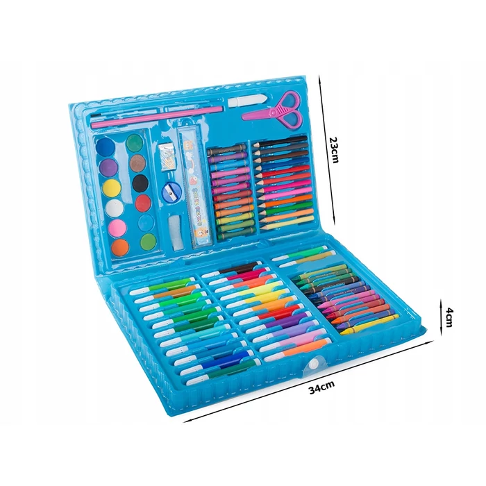 Művészkészlet festéshez bőröndben 86 db