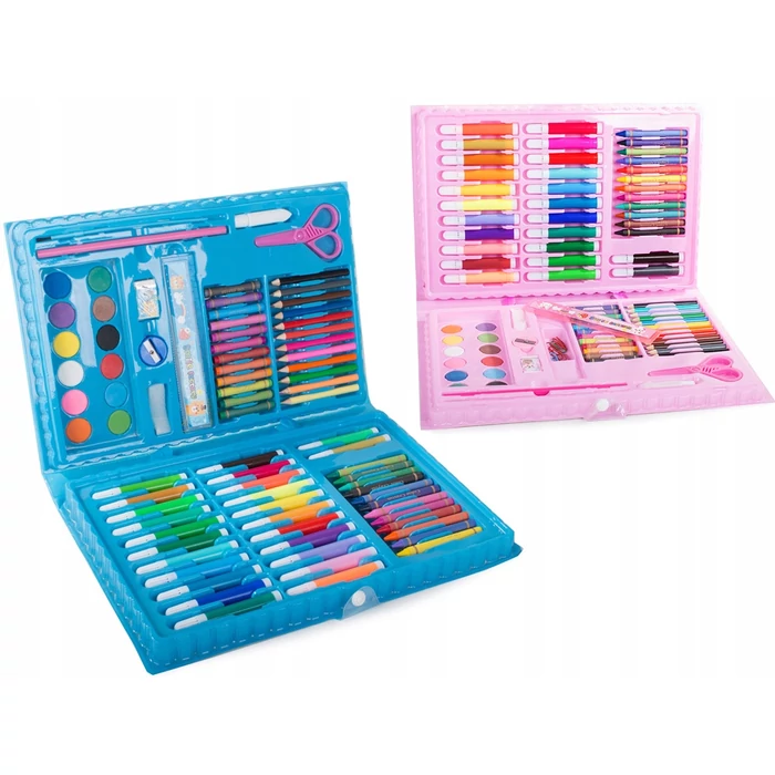 Művészkészlet festéshez bőröndben 86 db