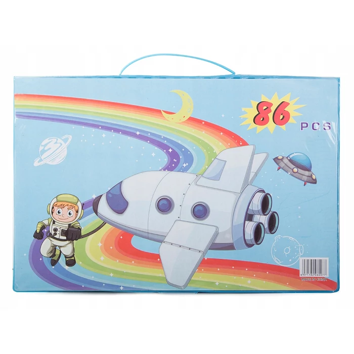 Művészkészlet festéshez bőröndben 86 db