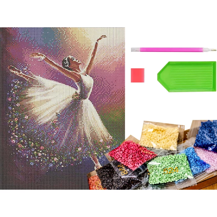 Gyémántfestő készlet, balerina