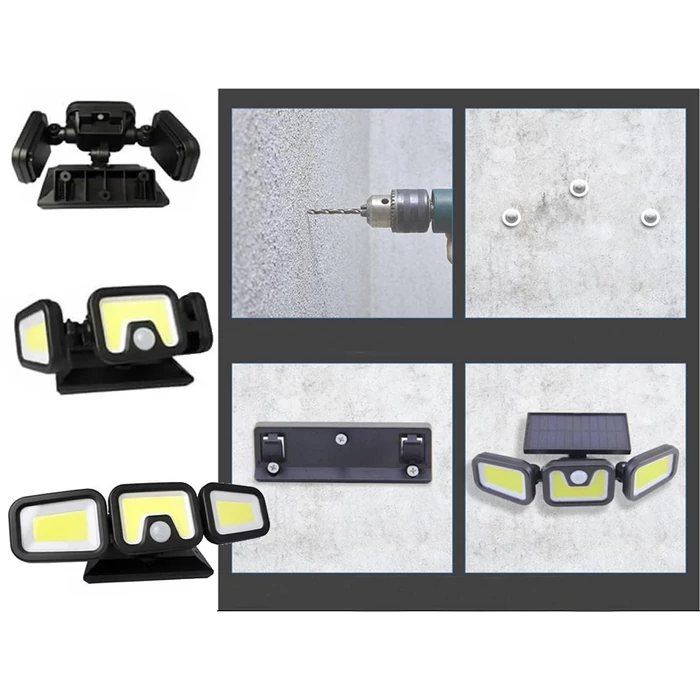 Napelemes lámpa 100 COB