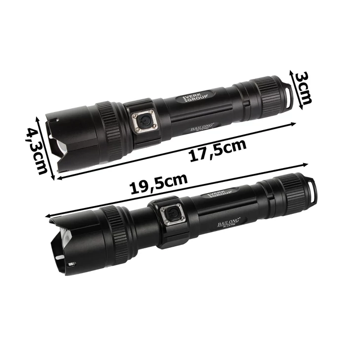 Bailong LED XHP99 zseblámpa