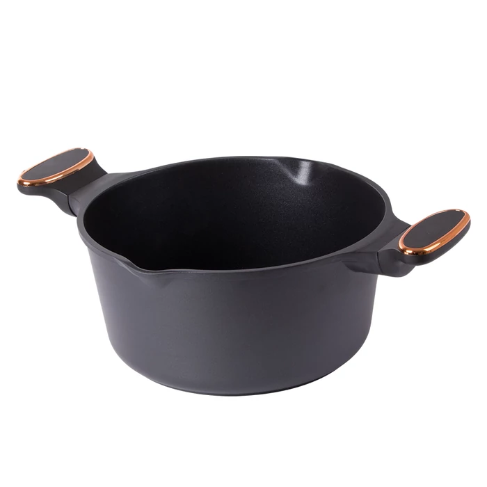Mély fazék, tapadásmentes, indukciós, fedővel, 5L