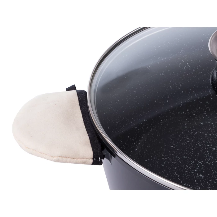 Edény, tapadásmentes, indukciós, aromatizáló fedővel, 8L