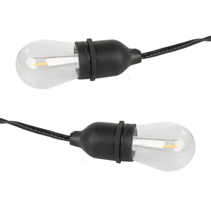 Kerti fényfüzér 15 LED E27 15m