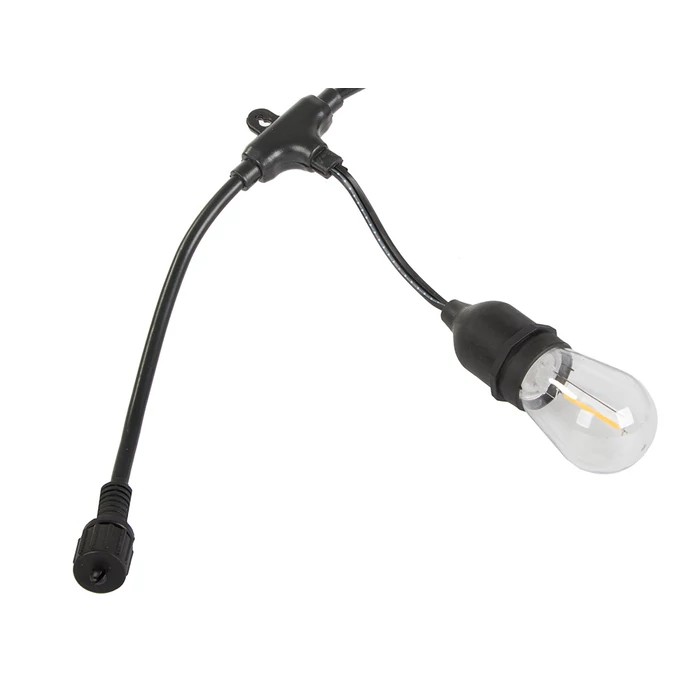 Kerti fényfüzér 15 LED E27 15m