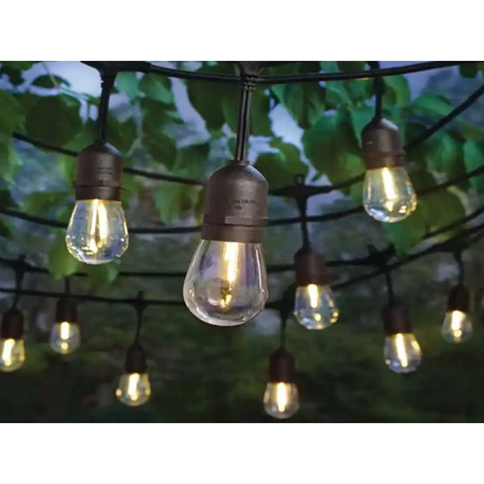 Kerti fényfüzér 15 LED E27 15m