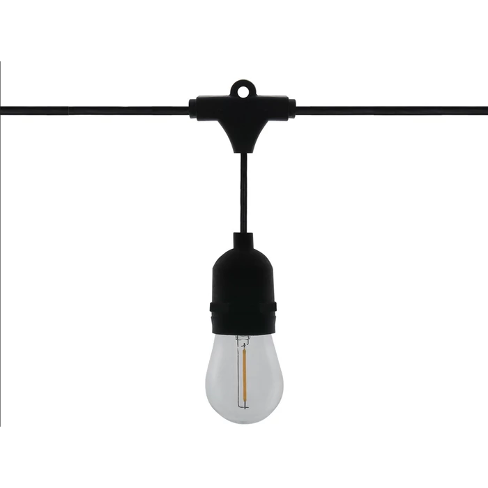 Kerti fényfüzér 20 LED E27 20m