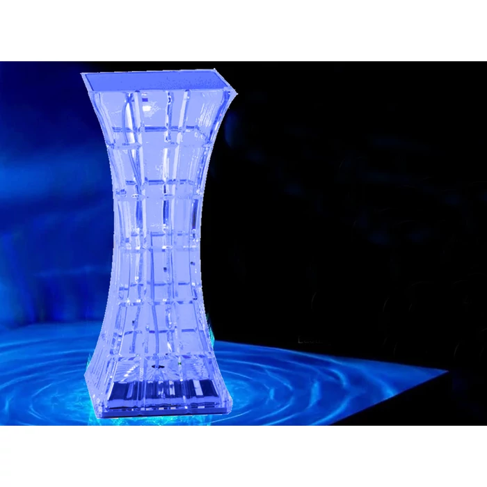 Kristály asztali lámpa LED RGB, távirányítóval