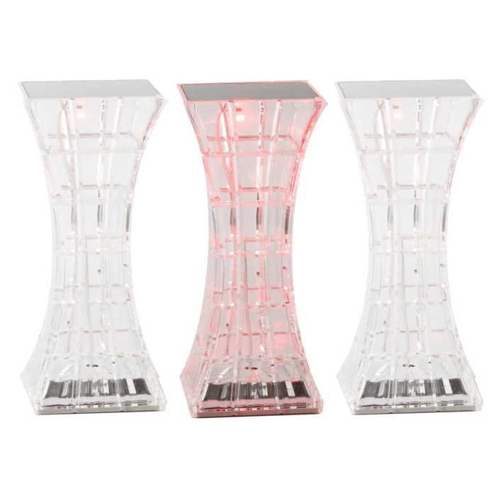 Kristály asztali lámpa LED RGB, távirányítóval