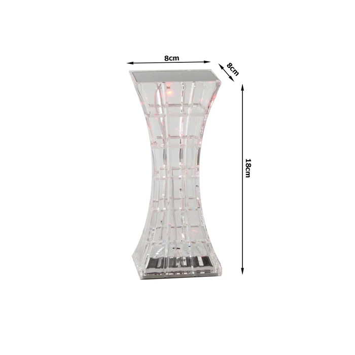 Kristály asztali lámpa LED RGB, távirányítóval