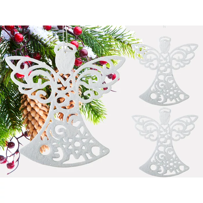 Angyal karácsonyfadísz, 3 db