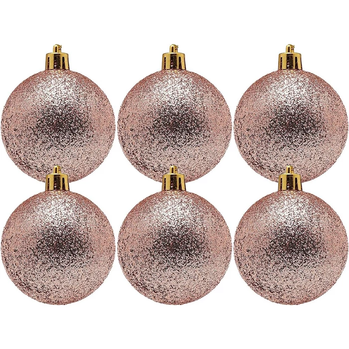 Karácsonyi gömb szett, 30 db, arany