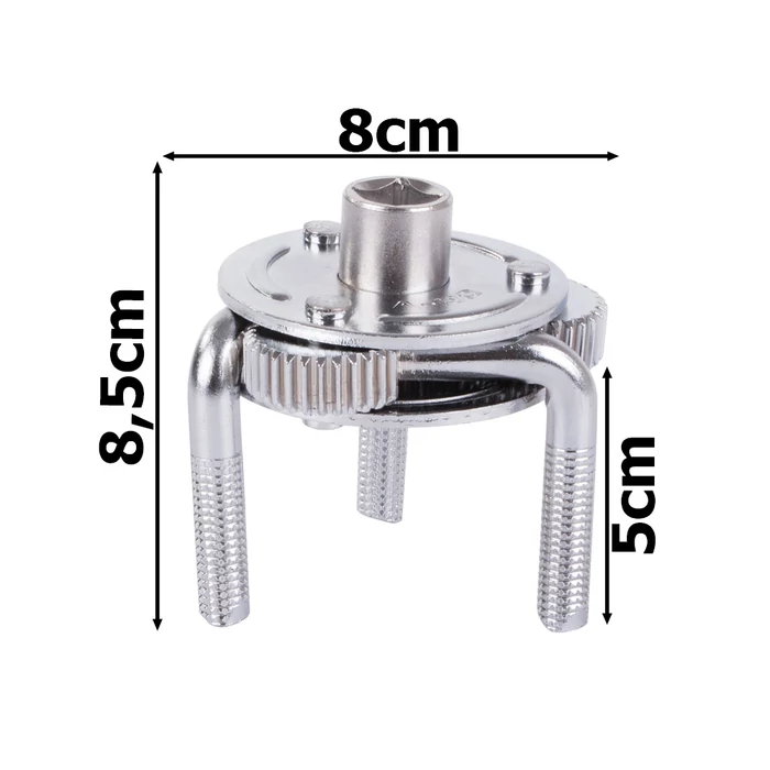 Univerzális háromkarú olajszűrő kulcs 70mm-135mm szűrőkhöz