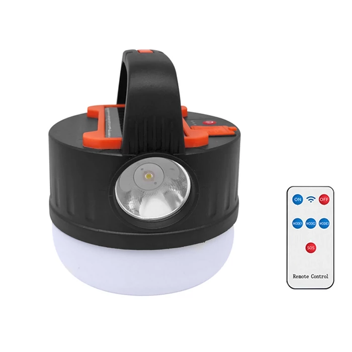 Kempinglámpa LED, távirányítóval