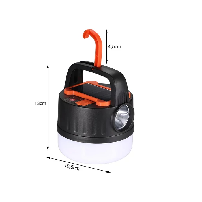 Kempinglámpa LED, távirányítóval