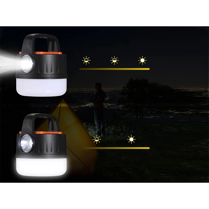 Kempinglámpa LED, távirányítóval