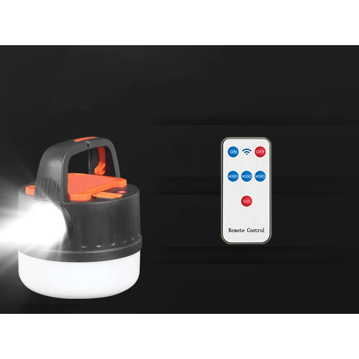 Kempinglámpa LED, távirányítóval