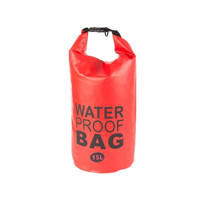 Vízálló táska 15L, piros