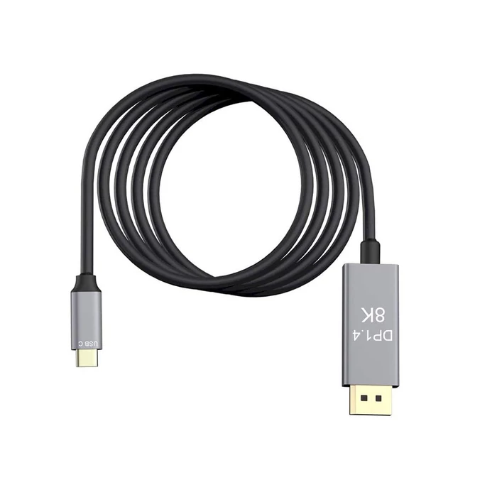 Kábel displayport 1.4, USB Type-c 1,8m