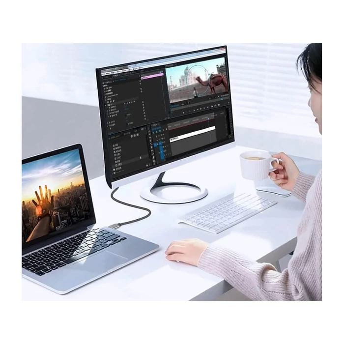 Kábel displayport 1.4, USB Type-c 1,8m