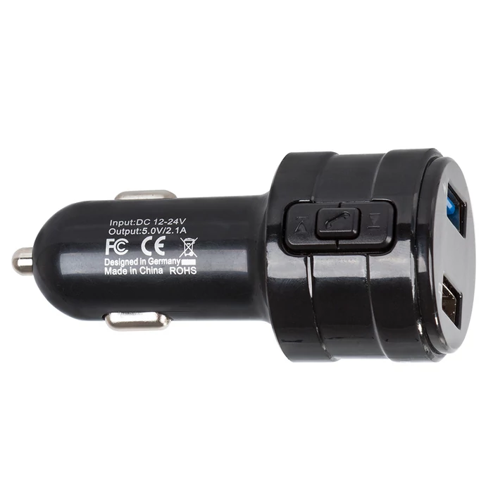 2x USB autós töltő, FM mp3 bluetooth