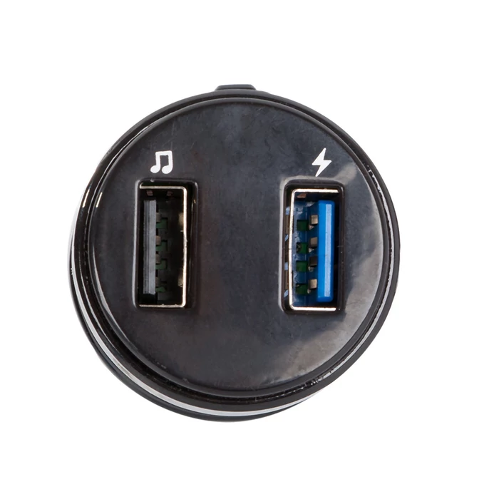 2x USB autós töltő, FM mp3 bluetooth