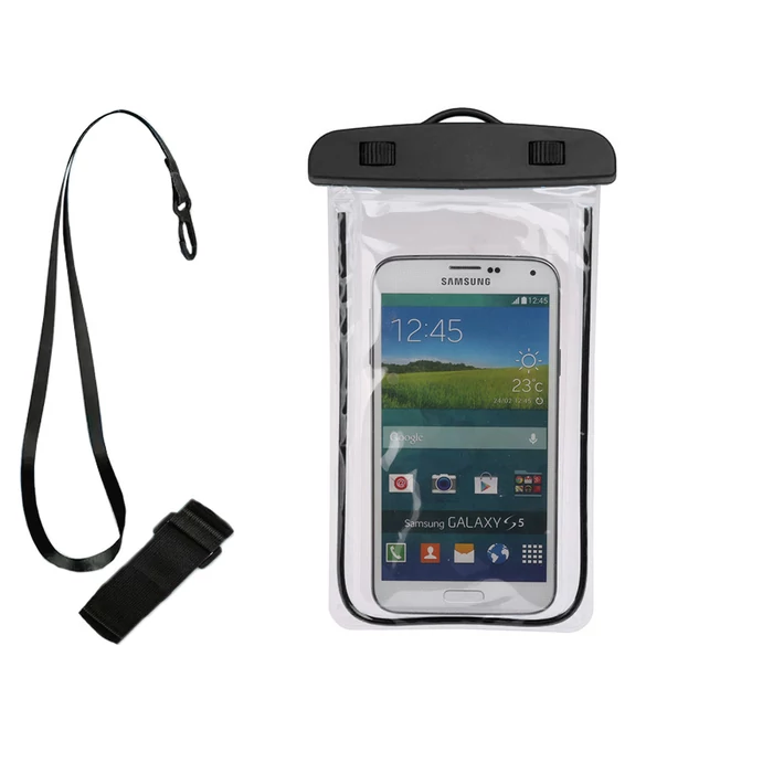 Vízálló telefontok, fekete