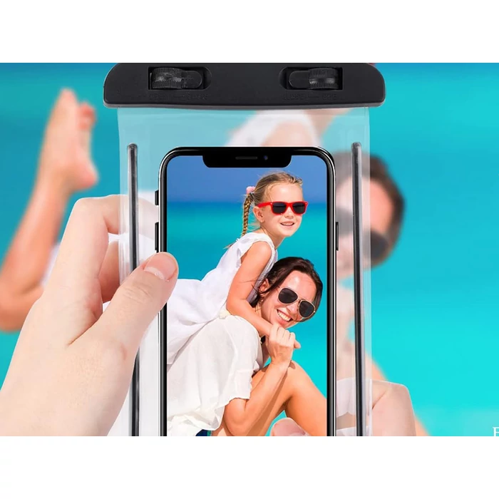 Vízálló telefontok, fekete