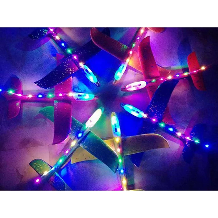 Repülőgép, 47 cm, LED lámpával