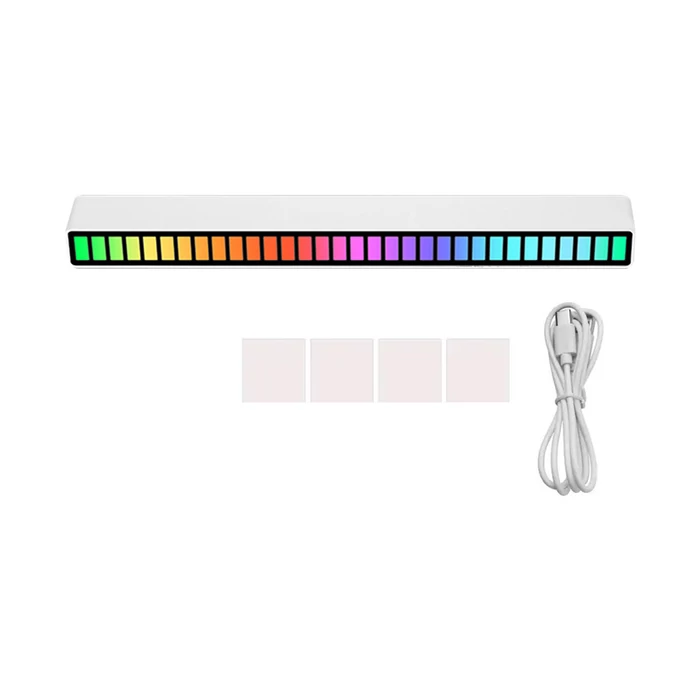 LED neon csík, hangra reagál, 18 cm