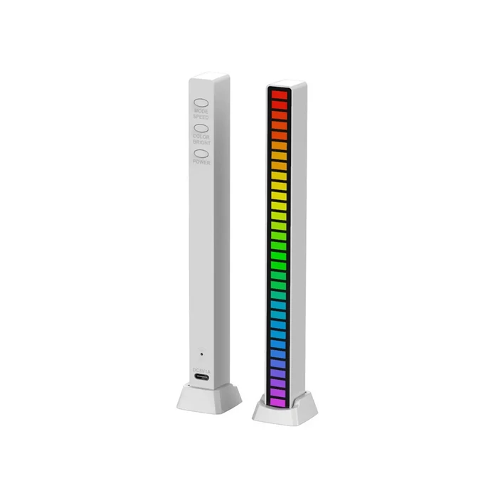 LED neon csík, hangra reagál, 18 cm