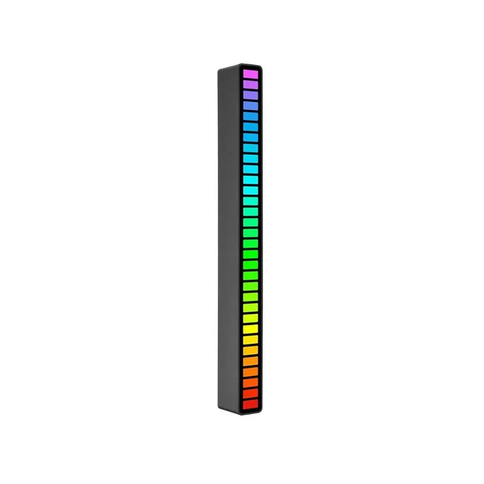LED neon csík, hangra reagál, 18 cm