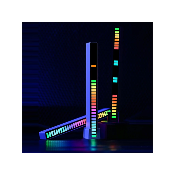 LED neon csík, hangra reagál, 18 cm