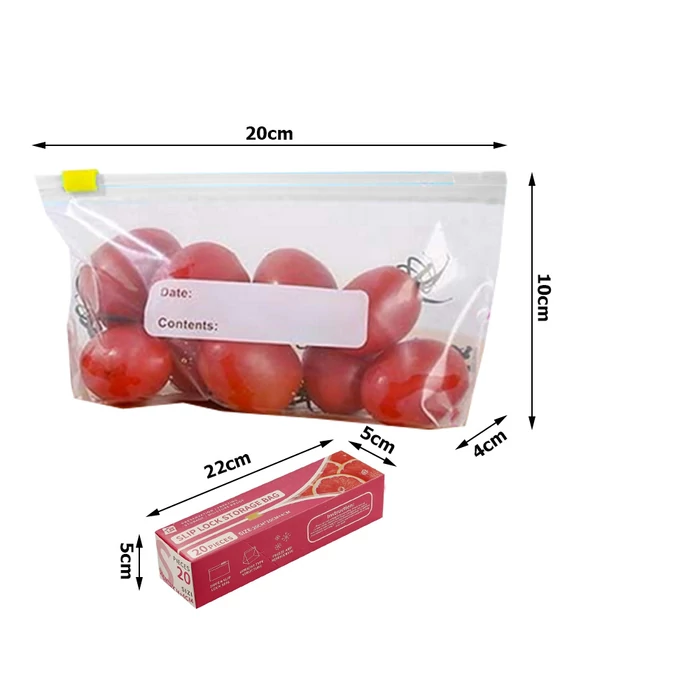 Csúszózáras tasak (ZIP) 600ml 20db