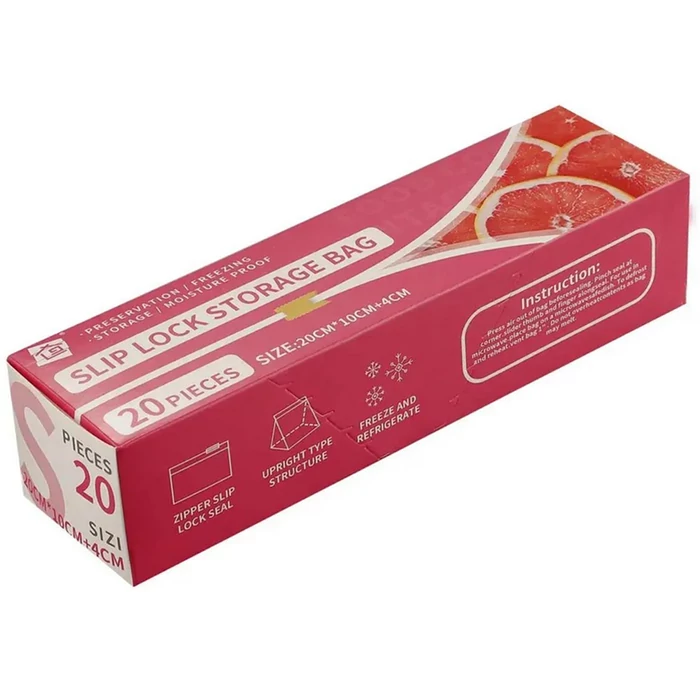 Csúszózáras tasak (ZIP) 600ml 20db