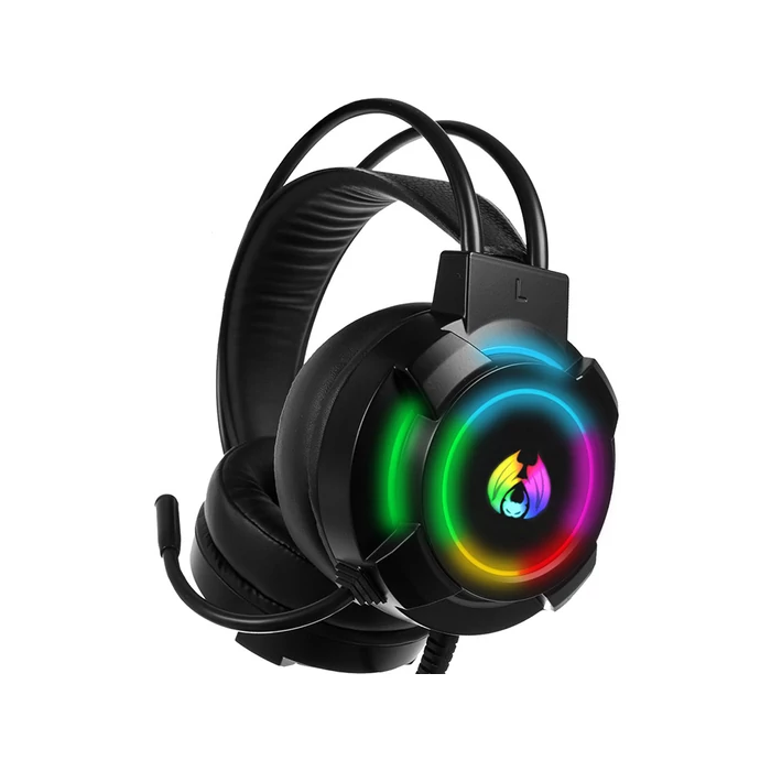 Vezetékes gamer fejhallgató, LED RGB 5.1-es mikrofonnal