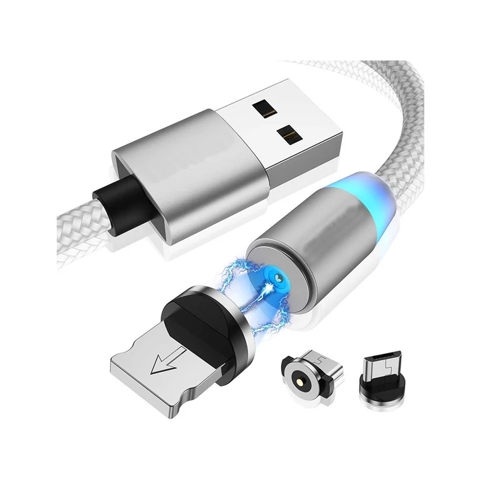 Mágneses töltőkábel 3az1-ben, 1m