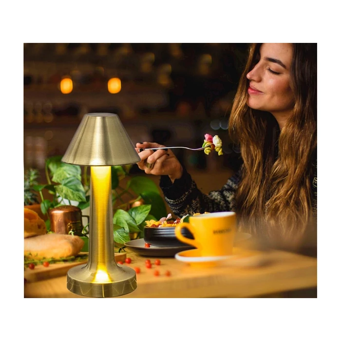 Vezeték nélküli asztali lámpa, arany