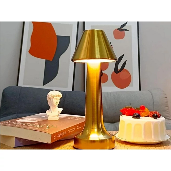 Vezeték nélküli asztali lámpa, arany