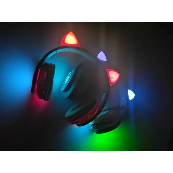 Vezeték nélküli Bluetooth fejhallgató cicafülekkel