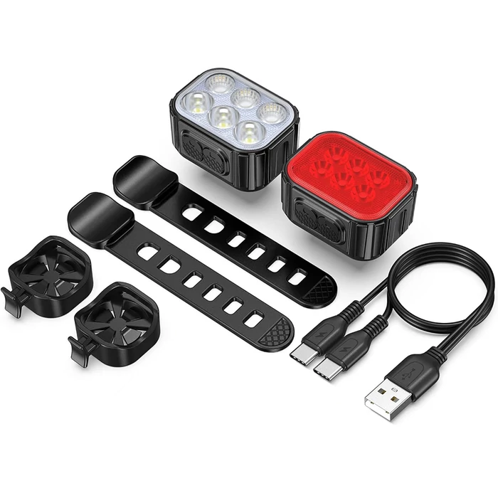 LED kerékpár lámpa szett
