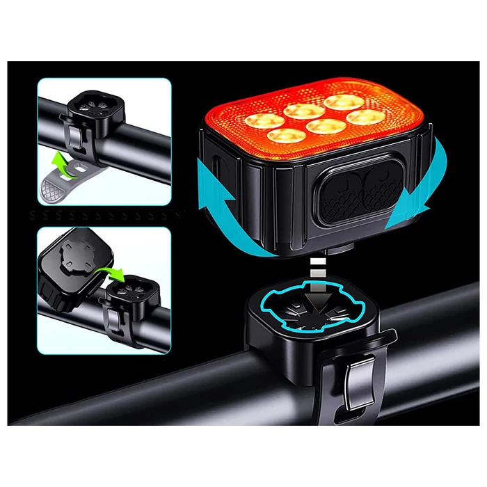 LED kerékpár lámpa szett